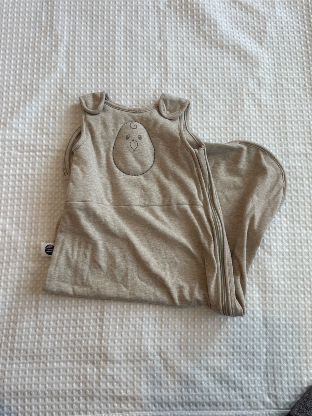 Nested Bean Neutral Beige Baby Sleep Sack Pajama - Soft Jersey Swaddle